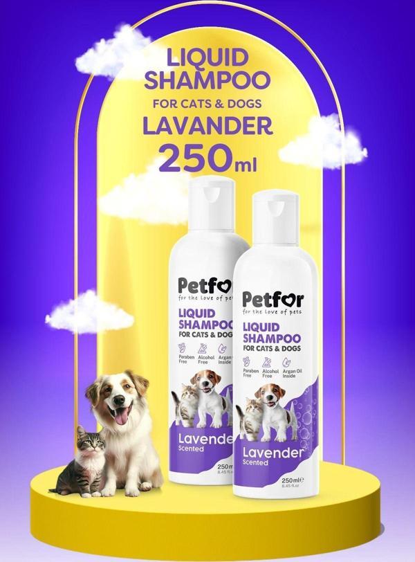 Petfor Kedi Ve Köpekler İçin Lavantalı Şampuan 250 Ml X2 Adet - Image 1