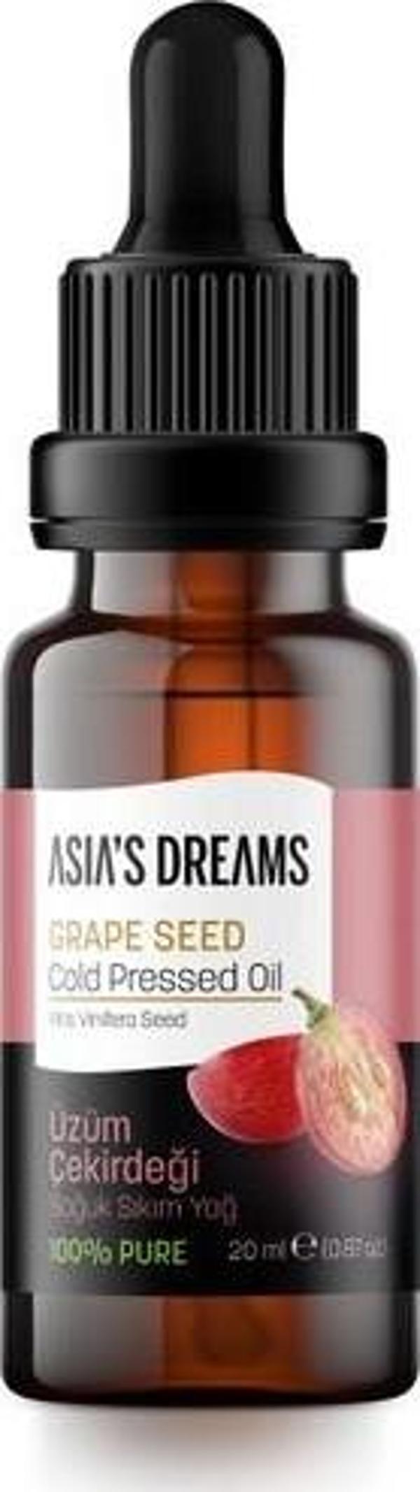 Asia's Dreams Üzüm Çekirdeği Soğuk Sıkım Yağ 20 Ml - Image 1