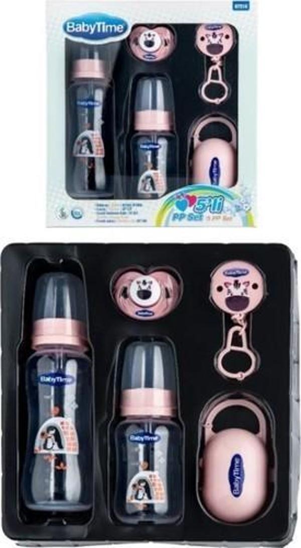 Baby Time 5'li Pp Set Pembe - Image 1