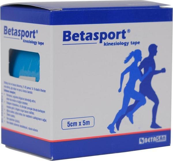 Betasport Kinesio Tape Destek Bandaj Mavi 5mt X 5cm 49305m - Image 1