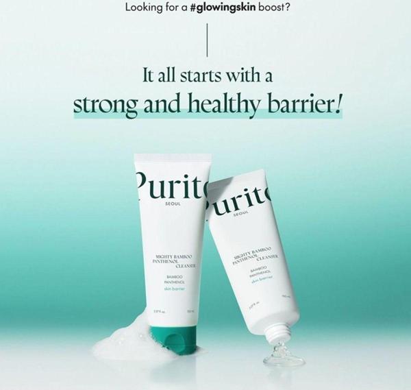 Purito Seoul Mighty Bamboo Panthenol Cleanser- Mighty Bambu Panthenol Yüz Temizleyici - Image 1