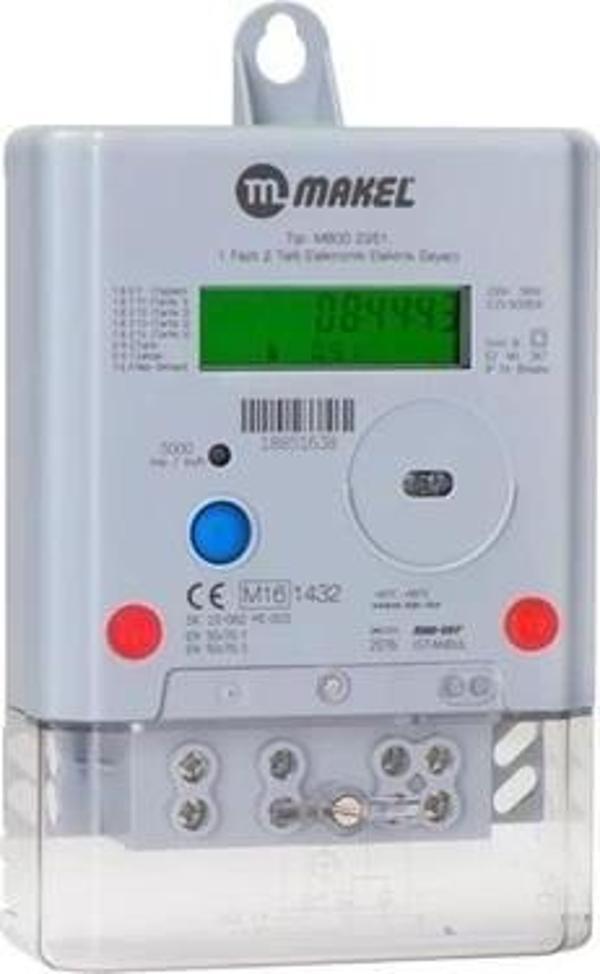 MAKEL MONOFAZE 1X10(100)A DİJİTAL SAYAÇ - Image 1