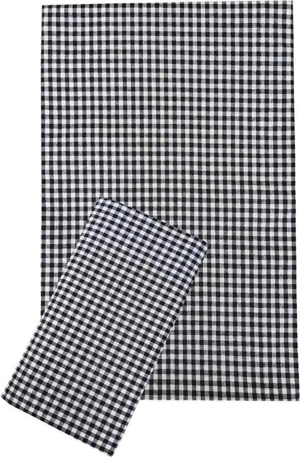 Zefir Desen Sofra Bezi Masa Örtüsü 170 x 170 Cm Siyah - Image 1