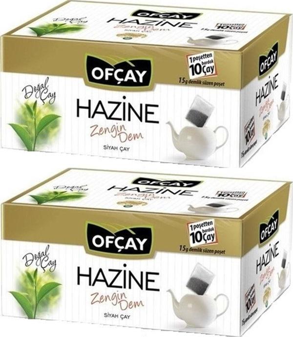 Ofçay Hazine Zengindem Demlik Poşet Çay 30 x 15 gr x 2 Pkt - Image 1