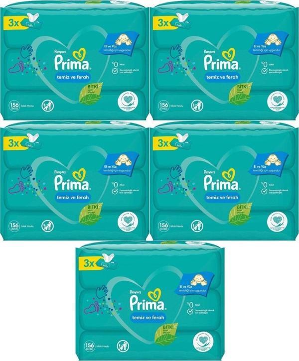 PRİMA ISLAK HAVLU FRESH TEMİZ FERAH 52Lİ 15 ADET  - Image 1