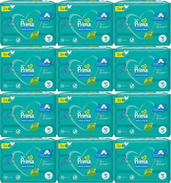 PRİMA ISLAK HAVLU FRESH TEMİZ FERAH 52Lİ 36 ADET  - Image 1