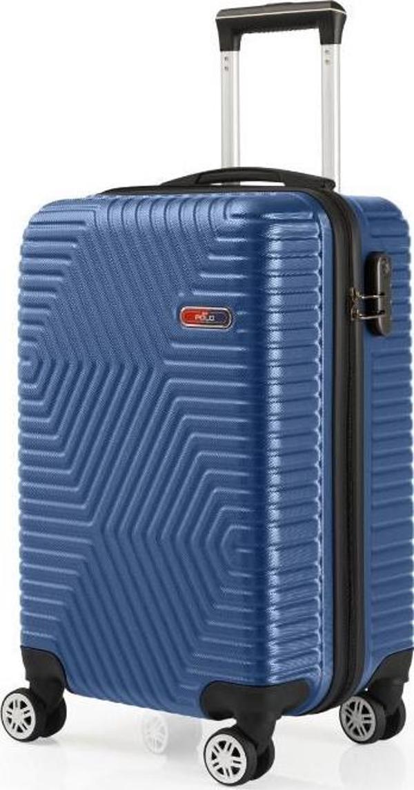 G&D Polo Suitcase Abs Çivit Mavi Kabin Boy Valiz 600.05-K - Image 1