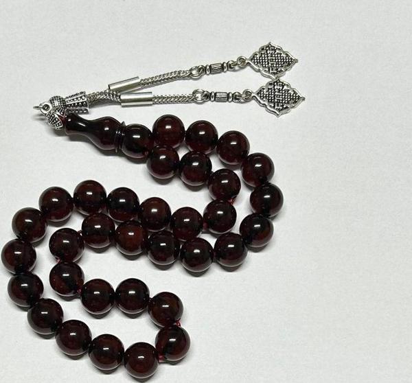 Han Ticarethane Halit Uzunkaya Küre Kesim Sıkma Kehribar Tesbih - Image 1