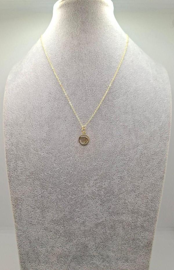 Han Ticarethane Altın Renk Başak Burcu Model Kolye - Image 1