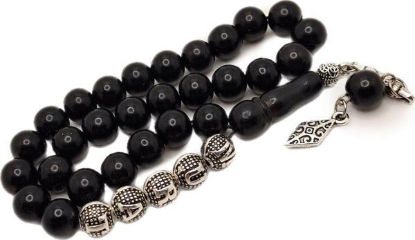 Han Ticarethane İsme Özel Oltu Taşı Tesbih (Soru&Cevap Kısmından Yazılmasını İstediğiniz İsmi Belirtiniz) - Image 1