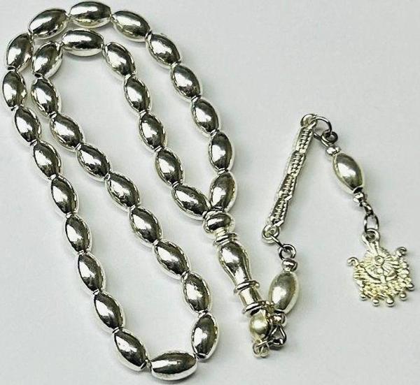 Han Ticarethane Gümüş Benzetme Metal Tesbih - Image 1