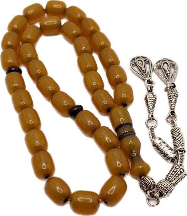 Han Ticarethane Kapsül Kesim Çubuk Sıkma Kehribar Tesbih - Image 1