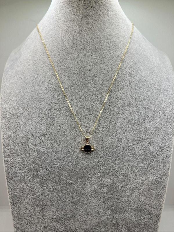 Han Ticarethane Lacivert Satürn Kolye - Image 1