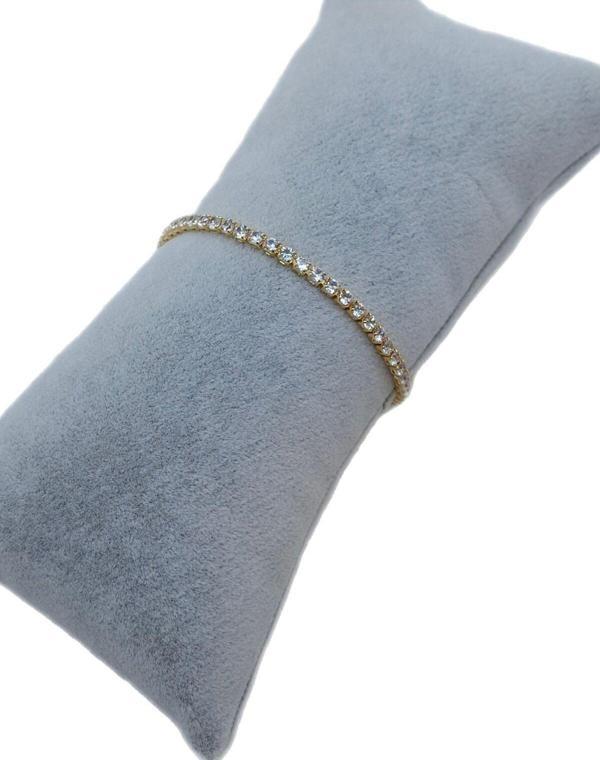 Han Ticarethane Altın Renk Taşlı Su Yolu Bileklik - Image 1