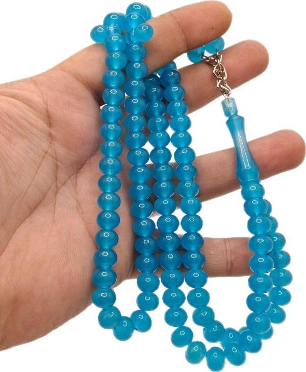 Han Ticarethane Kapsül Kesim Mavi Neon Renk 99 Luk Tesbih - Image 1