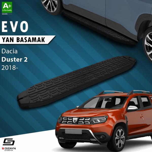 S-Dizayn Dacia Duster 2 Evo Siyah Yan Basamak 183 Cm 2018-2023 A+ Kalite - Image 1
