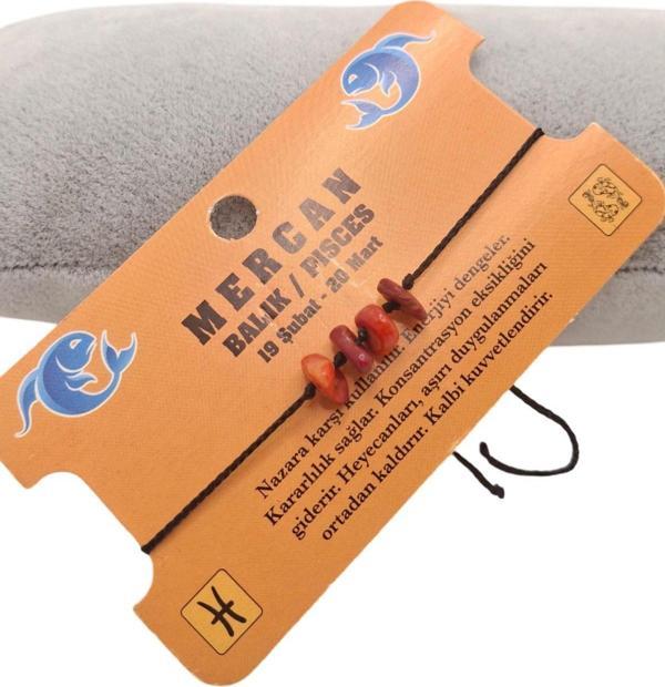 Han Ticarethane Balık Burcu Doğal Taş Bileklik - Image 1