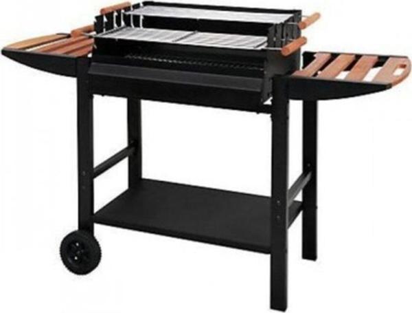 Tarrington House Gouette Trolley Kömürlü Açık Mangal Barbekü Çift Izgaralı Tekerlekli - Image 1