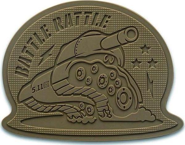 5.11 BATTLE RATTLE DESERT PATCH - Image 1