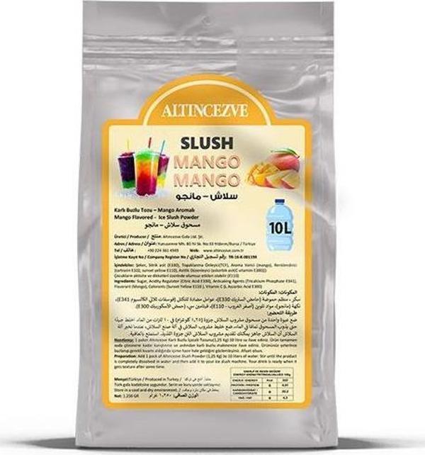 Altıncezve Ice Slush Karlı Buzlu Karlama Tozu | Mango 1.250 Gr - 10 L - Image 1