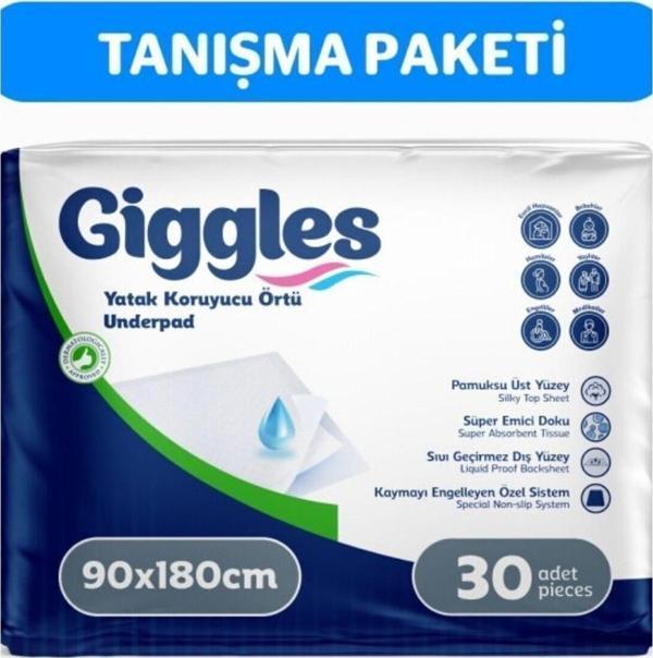 Giggles Yatak Koruyucu Örtü 90x180 cm 30 Adet - Image 1