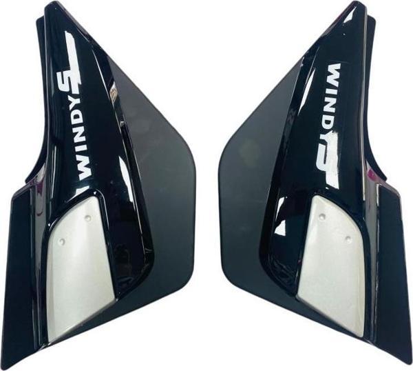 Kanuni Windy 125 Yan Kapak Siyah Takım - Image 1