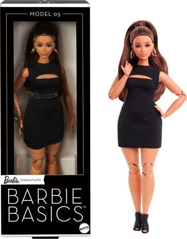 JBH73 Barbie Basics İkonik Koleksiyon Bebekler - Siyahi - Image 1