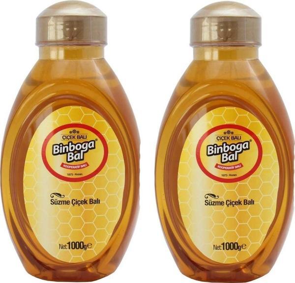 Binboğa Kooperatif Süzme Çiçek Balı 1000 gr x 2'li - Image 1