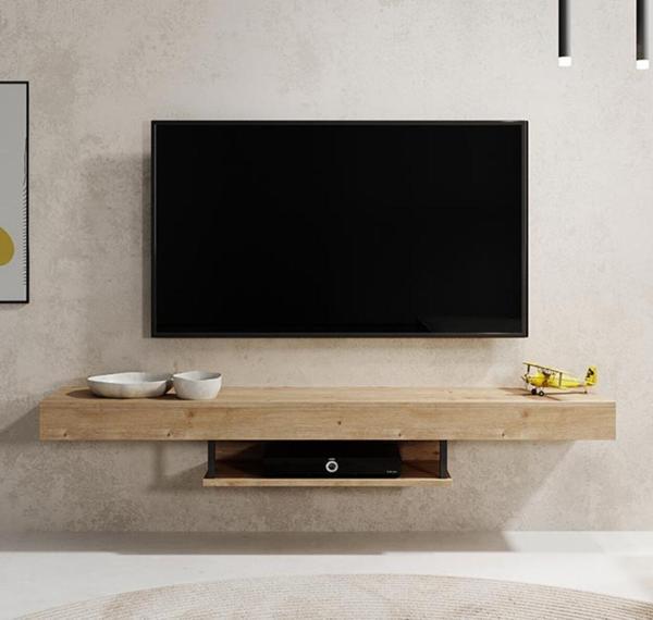 Tv Ünitesi Tv Sehpası Lüks Modern Şık Duvara Askılı Geniş Ünite - Image 1