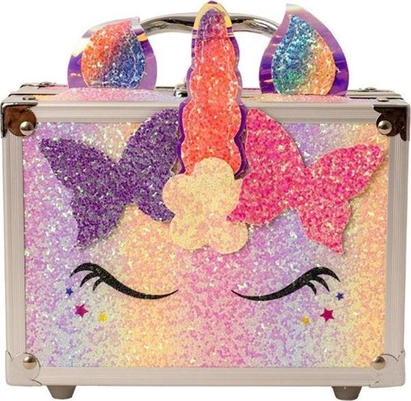 Unicorn Peluş Simli Makyaj Çantası - Image 1