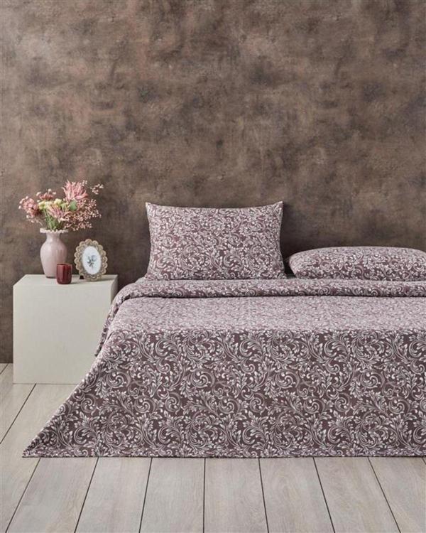 Scrool Nevresim Takımı Çift Kişilik Bordo - Image 1