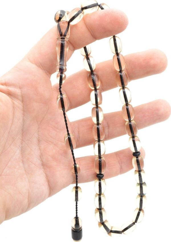 Sistemli Kapsül Kesim İri Boy Şeffaf Katalin Tesbih - Image 1