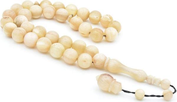 Usta İşi Sistemli Küre Kesim İri Boy Koç Boynuzu Tesbih 12 Mm - Image 1
