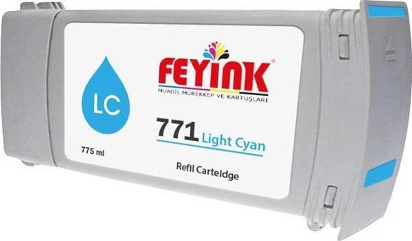 ® Hp 771 Light Cyan (LC) Feyink Muadil Kartuş 775ml Designjet Z6200 - Image 1