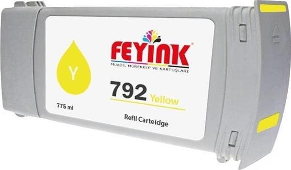 ® Hp Latex 792 Yellow (Y) Orijinal Mürekkep Dolumlu Feyink Kartuş 775ml L26500 L28500 - Image 1