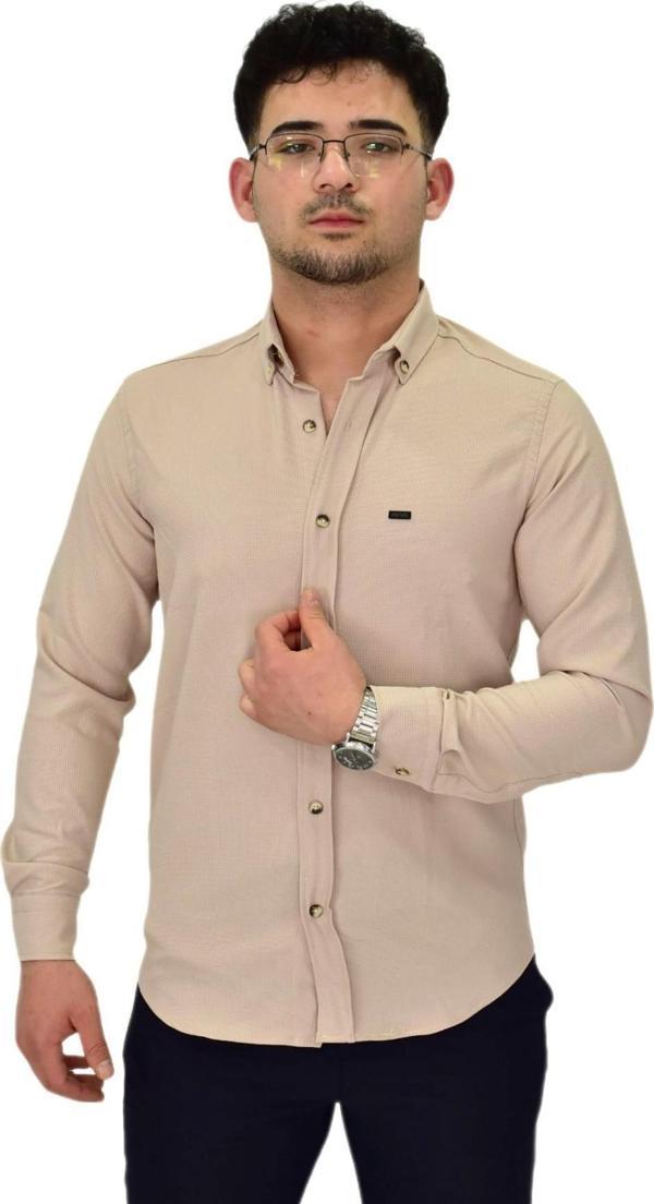 Erkek Likralı Spor Silim Fit Gömlek BGL-ST04327 - Image 1