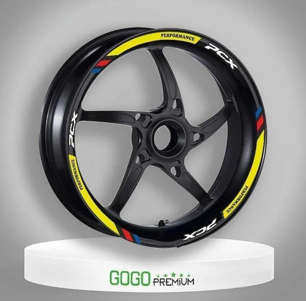 Gogo Jant Şeridi M Power Florasan Sarı Honda Pcx - Image 1