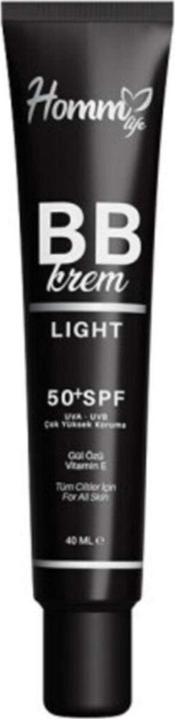 Homm Bitkisel Bb Krem Light 50 Spf 40 Ml - Image 1