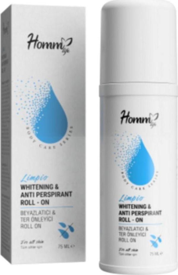 Homm Bitkisel Lımpıo Beyazlatıcı & Terleme Önleyici Roll On 75Ml - Image 1