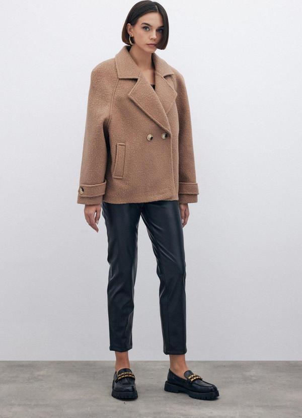 Buklet Kısa Kaban - Camel - Image 1