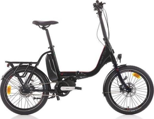 CARRARO E-FLEXI KATLANIR BİSİKLET 460H HD 20 JANT NEX.8 VİTES MAT SİYAH KIRMIZI GRİ - Image 1