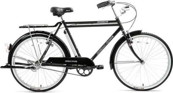 BİSAN ROADSTAR GL HİZMET BİSİKLETİ 58CM V 26 JANT NEX.3 VİTES  PARLAK SİYAH BEYAZ - Image 1