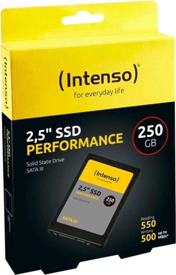 İntenso 250Gb Performance 250Gb 2.5" Sata3 550Mb-500Mb-S Ssd Harddisk - Image 1