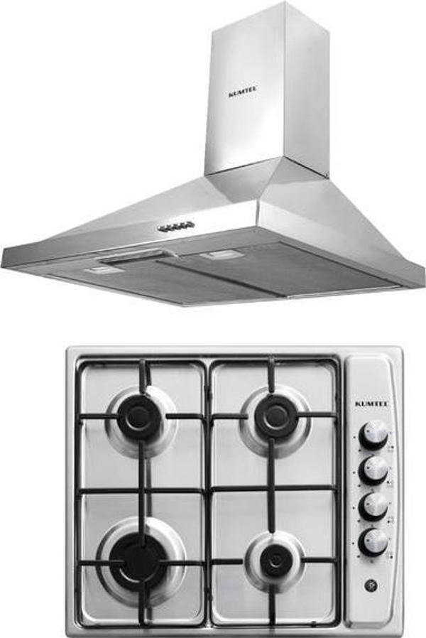 KUMTEL Inox Ankastre 2 li Set  (Ocak-Davlumbaz) - Image 1