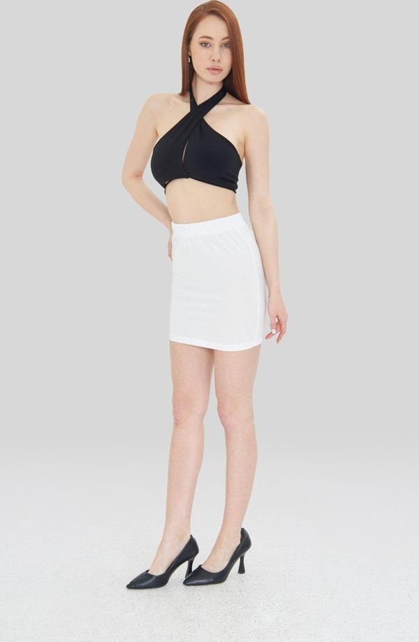 Lesa Wear Yüksek Bel Likralı Mini Etek - Image 1