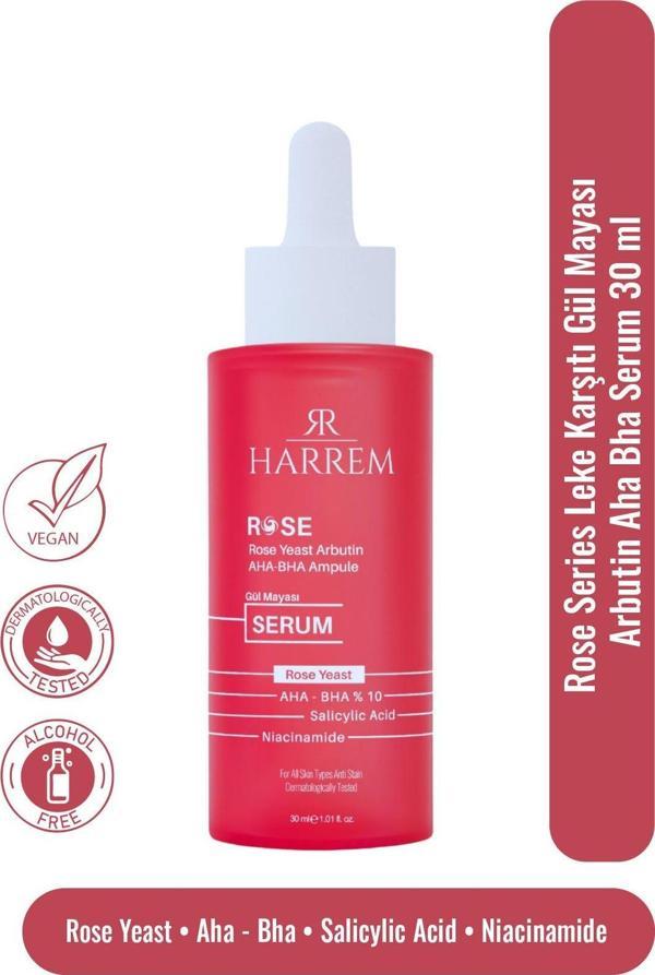 Rose Series Leke Karşıtı Gül Mayası Arbutin Aha Bha Serum 30 ML - Image 1