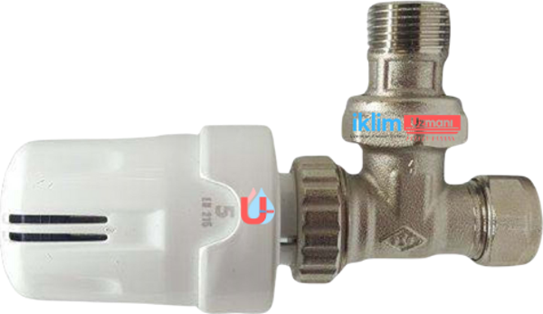 Türkoğlu 1/2 - 1/2 Köşe Termostatik Vana - Image 1
