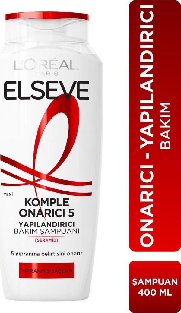 L'Oréal Paris Elseve Komple Onarıcı 5 Yapılandırıcı Bakım Şampuanı 400 ml - Image 1