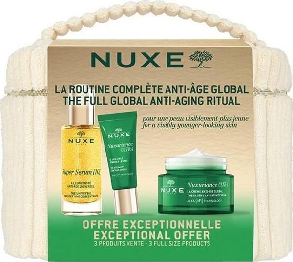Nuxe Nuxuriance Ultra Yaşlanma Karşıtı Bakım Seti - Serum 30 ml + Göz ve Dudak Kremi 15 ml + Yüz Kremi 50 ml - Image 1