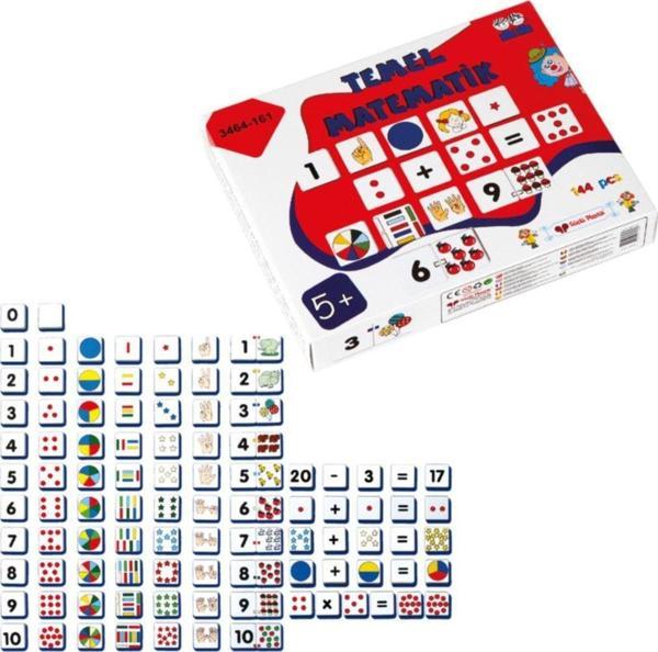 Güçlü Plastik Kutulu 144 Parça Resimli Temel Matematik - Image 1